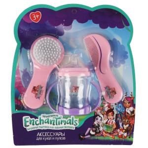 {{photo.Alt || photo.Description || 'Набор для пупса ЭНЧАНТИМАЛС 3 предмета: гребешок, расческа, поильник, блист КАРАПУЗ'}}