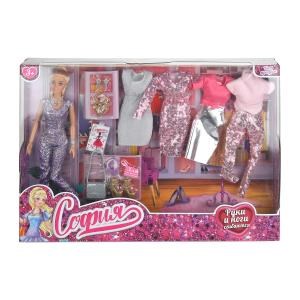 {{photo.Alt || photo.Description || 'Кукла София 29 см, руки и ноги сгиб, 4 комплекта одежды, акс, кор КАРАПУЗ'}}