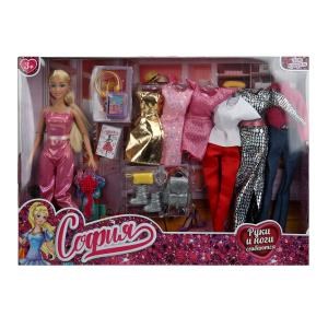 {{photo.Alt || photo.Description || 'Кукла София 29 см, руки и ноги сгиб, 6 комплектов одежды, акс, кор КАРАПУЗ'}}