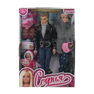 {{photo.Alt || photo.Description || 'Кукла 29 см София,с алексом,дочкой,с акс,руки,ноги сгиб, в кор КАРАПУЗ'}}