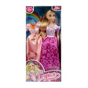 {{photo.Alt || photo.Description || 'Кукла 29см София, сказочная принцесса, руки и ноги сгиб., платье в наб., кор. КАРАПУЗ'}}