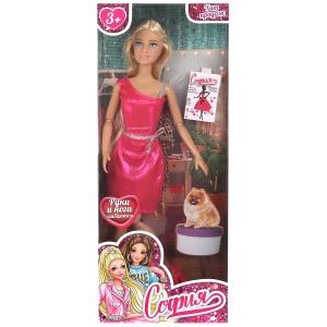 Кукла 29см София, руки и ноги сгиб., кор КАРАПУЗ 66001BOX-C43-S-BB