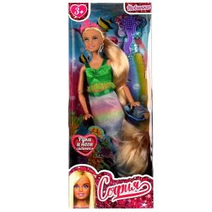 {{photo.Alt || photo.Description || 'Кукла 29 см София , руки и ноги сгиб, русалка, акс, кор КАРАПУЗ'}}