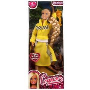 {{photo.Alt || photo.Description || 'Кукла 29 см София, руки и ноги сгиб, длинная коса, акс, кор КАРАПУЗ'}}