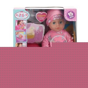 Пупс озвуч 25см, пьет, писает, закр. глазки, 4акс, 50 звуков КАРАПУЗ Y25BB-PONY-25-RU