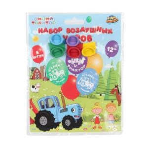 {{photo.Alt || photo.Description || 'Латексные шары - набор 5 шт СИНИЙ ТРАКТОР монохром принт ЧУДО ПРАЗДНИК'}}