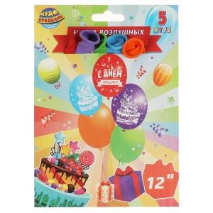 {{photo.Alt || photo.Description || 'Латексные шары - набор 5 шт монохром принт,с днем рождения ЧУДО ПРАЗДНИК в кор.24*25наб'}}