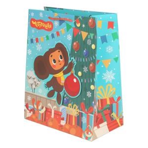 {{photo.Alt || photo.Description || 'Пакет с аппликацией СОЮЗМУЛЬТФИЛЬМ l,Чебурашка новогодний,190 гр/м2 ЧУДО ПРАЗДНИК'}}