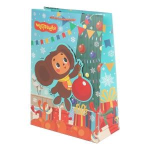 {{photo.Alt || photo.Description || 'Пакет подарочный аппликация ml,Чебурашка новогодний,190 гр/м2 ЧУДО ПРАЗДНИК'}}