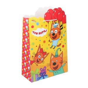 {{photo.Alt || photo.Description || 'Пакет подарочный креативный Три Кота xl,190 гр/м2 ЧУДО ПРАЗДНИК'}}