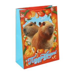 {{photo.Alt || photo.Description || 'Пакет подарочный МАТОВЫЙ xl,капибара,140 гр/м2 ЧУДО ПРАЗДНИК'}}