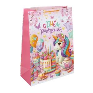 {{photo.Alt || photo.Description || 'Пакет подарочный МАТОВЫЙ xl,единорог,140 гр/м2 ЧУДО ПРАЗДНИК'}}