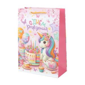 {{photo.Alt || photo.Description || 'Пакет подарочный МАТОВЫЙ ml,единорог,140 гр/м2 ЧУДО ПРАЗДНИК'}}