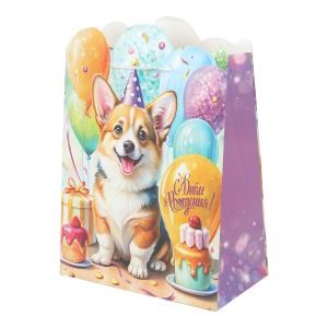 {{photo.Alt || photo.Description || 'Пакет подарочный креативный l, корги с вырубкой,190 гр/м2 ЧУДО ПРАЗДНИК'}}