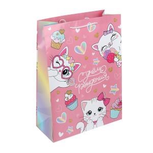 {{photo.Alt || photo.Description || 'Пакет подарочный глянцевый xl,котенок,140 гр/м2 ЧУДО ПРАЗДНИК'}}