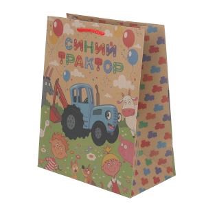 {{photo.Alt || photo.Description || 'Пакет подарочный крафт СИНИЙ ТРАКТОР l,140 гр/м2 ЧУДО ПРАЗДНИК'}}