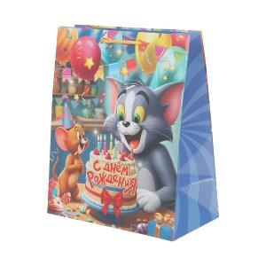 {{photo.Alt || photo.Description || 'Пакет подарочный глянцевый l,Кот и мышь,140 гр/м2 ЧУДО ПРАЗДНИК'}}