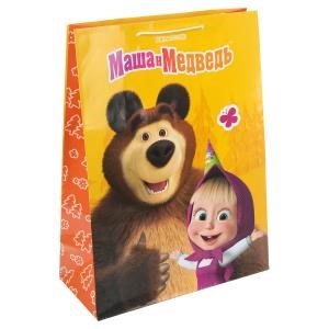 {{photo.Alt || photo.Description || 'Пакет подарочный глянцевый Маша и Медведь xl,140 гр/м2 ЧУДО ПРАЗДНИК'}}