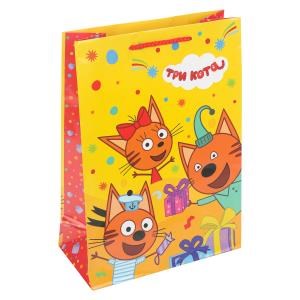 {{photo.Alt || photo.Description || 'Пакет подарочный глянцевый ТРИ КОТА ml,140 гр/м2 ЧУДО ПРАЗДНИК'}}