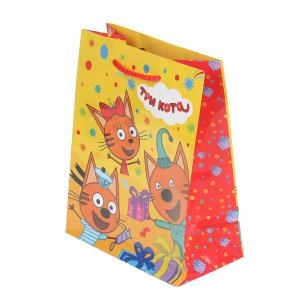 {{photo.Alt || photo.Description || 'Пакет подарочный глянцевый ТРИ КОТА m,140 гр/м2 ЧУДО ПРАЗДНИК'}}