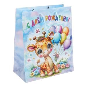 {{photo.Alt || photo.Description || 'Пакет подарочный глянцевый l,жирафик,140 гр/м2 ЧУДО ПРАЗДНИК'}}