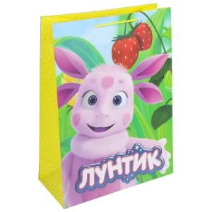 {{photo.Alt || photo.Description || 'Пакет подарочный МАТОВЫЙ Лунтик xl,140 гр/м2 ЧУДО ПРАЗДНИК'}}