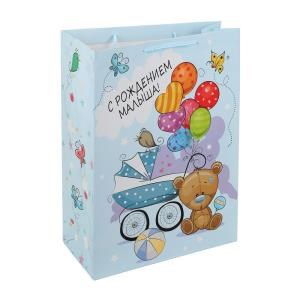 {{photo.Alt || photo.Description || 'Пакет подарочный МАТОВЫЙ, с рождением малыша,мl,140 гр/м2 ЧУДО ПРАЗДНИК'}}