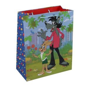 {{photo.Alt || photo.Description || 'Пакет подарочный МАТОВЫЙ СОЮЗМУЛЬТФИЛЬМ l, ну-погоди!,140 гр/м2 ЧУДО ПРАЗДНИК'}}