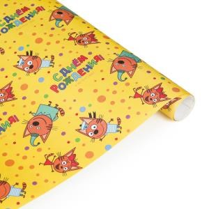 {{photo.Alt || photo.Description || 'Упаковочная бумага глянцевая Три Кота "три кота", 70*100, рулон 1шт. ЧУДО ПРАЗДНИК в кор.40шт'}}