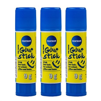73335 Клей-карандаш 9 гр. CENTRUM на ПВА основе 3 шт 73335