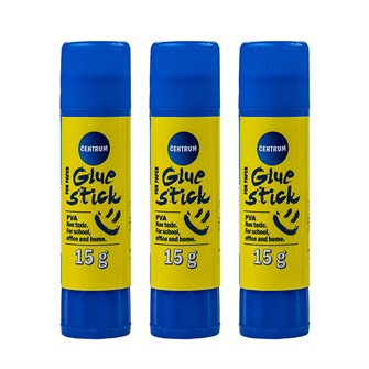 73334 Клей-карандаш 15 гр. CENTRUM на ПВА основе 3 шт 73334