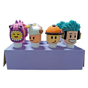 78151 Клей-карандаш с топпером Robox ПВП 9 г, микс 4 героя в дисплее 78151