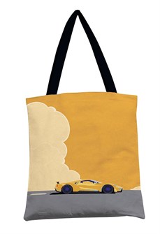 Сумка-шоппер "Авто" 35х42см (хлопок 240г/м) цвет желтый 0432.144 0432.144