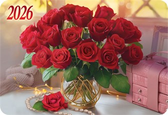 Карманный календарь 2026 "Цветы" КГ-26-318 КГ-26-318