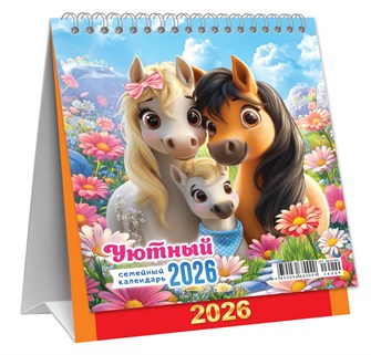 МАЛЫЙ настольный перекидной календарь-домик на 2026 год "Символ года. Уютный календарь" КД-26-009 КД-26-009