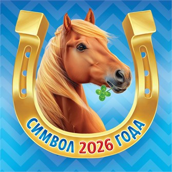 БОЛЬШОЙ перекидной настенный календарь на скрепке на 2026 год "Символ года. Подкова на счастье" БПК-26-001 (без упаковки) БПК-26-001