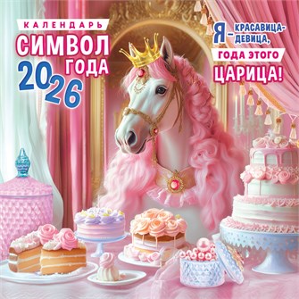 БОЛЬШОЙ перекидной настенный календарь на скрепке на 2026 год "Символ года. Царица" БПК-26-002 (без упаковки) БПК-26-002