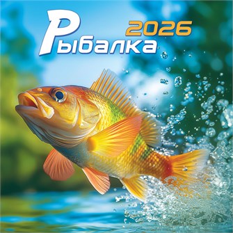 БОЛЬШОЙ перекидной настенный календарь на скрепке на 2026 год "Рыбалка" БПК-26-039 (без упаковки) БПК-26-039