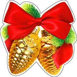 Новогоднее украшение на скотче 