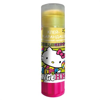 75666 Клей-карандаш 15 г Hello Kitty, на ПВП-основе, цветной 75666