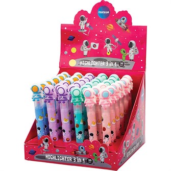 {{photo.Alt || photo.Description || '80432 Маркер текстовый со скошенным наконечником "3 in1 SpaceMan “ Сегментный 1-5 мм ассорти, дисплей бокс'}}