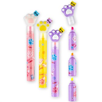 {{photo.Alt || photo.Description || '89994 Текстовой маркер сегментный "Кошачья лапка", 3-х цветный, скошенный стержень в дисплее'}}