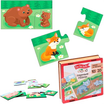 {{photo.Alt || photo.Description || 'Деревянный Пазл 20 пар Мама и малыш Far far land Wood 04688'}}