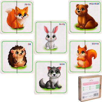 {{photo.Alt || photo.Description || 'Деревянные Картинки половинки Лесные животные ОА-00000540 /Арбо/'}}