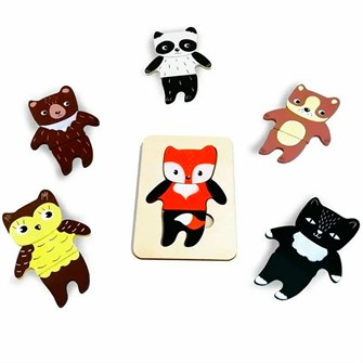 Деревянный Игровой набор Зверики 170-034 979-639