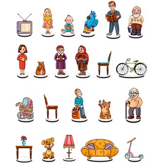 Деревянный Игровой набор Семья 8828 478-519