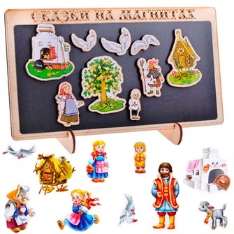 Деревянная сказка на магнитах Гуси лебеди К-0543/9 278-940