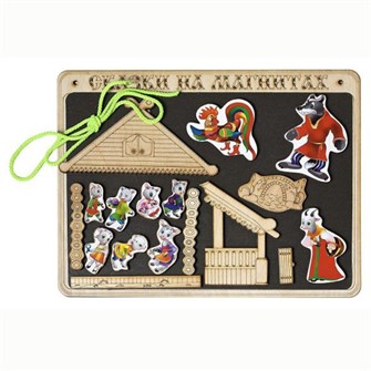 Деревянная сказка на магнитах Волк и семеро козлят К-0543/7 278-939