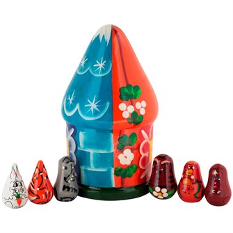 Деревянный Пальчиковый театр Заюшкина избушка ФУТЛЯР 1863 979-465