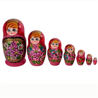 Деревянная матрешка 7 в1 расписная Р-45/757 278-648